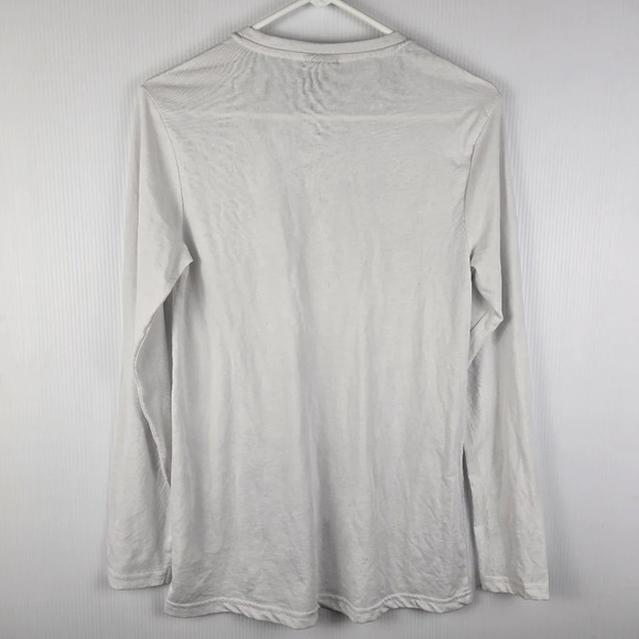 NWOT Gymshark Women's White Long Sleeve Relaxed Fit T-Shirt Size Small - Picture 2 of 5